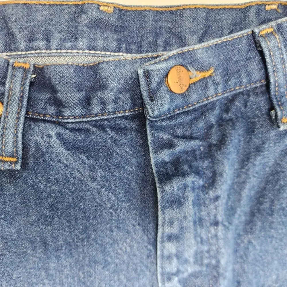 VTG Wrangler Jeans 34x34 Straight Leg Blue Denim Classic‎ Cowboy Western